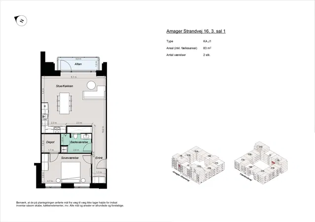 apartment Nybygget lejligheder ved Amager Strandpark