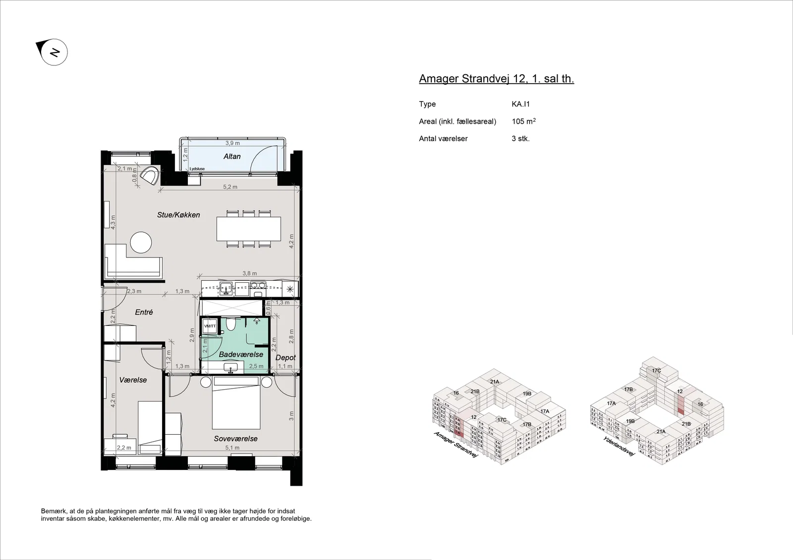 apartment New-build housing near Amager Strand