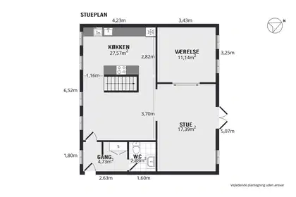 Visual presentation of the listing