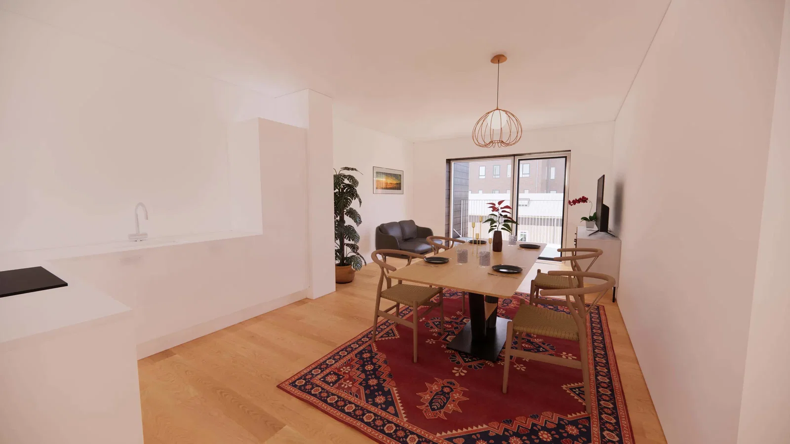 apartment Bright 2-room apartment in a senior community in Hedensted