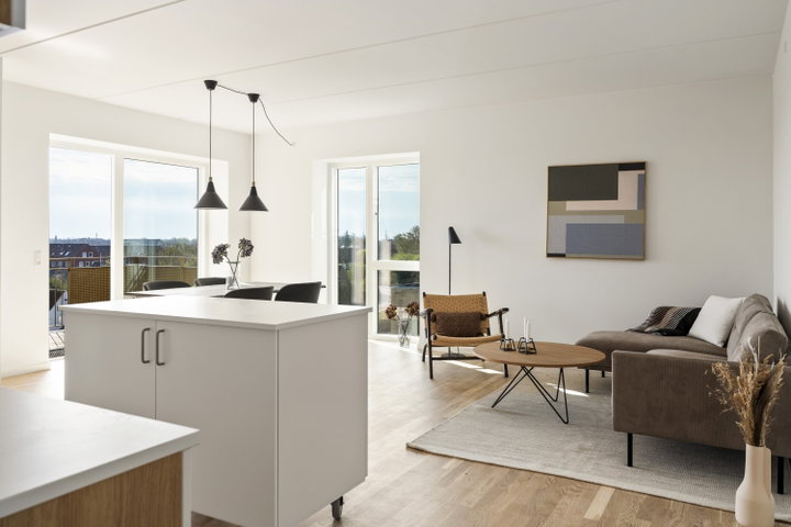 Penthouse med tagterrasse, altan og fjordudsigt - Jernstøberiet, Holbæk - 2