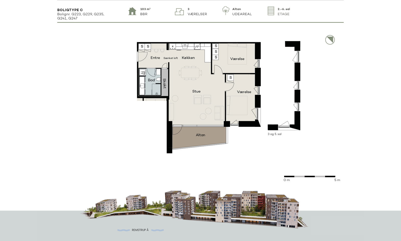 Visual presentation of the listing