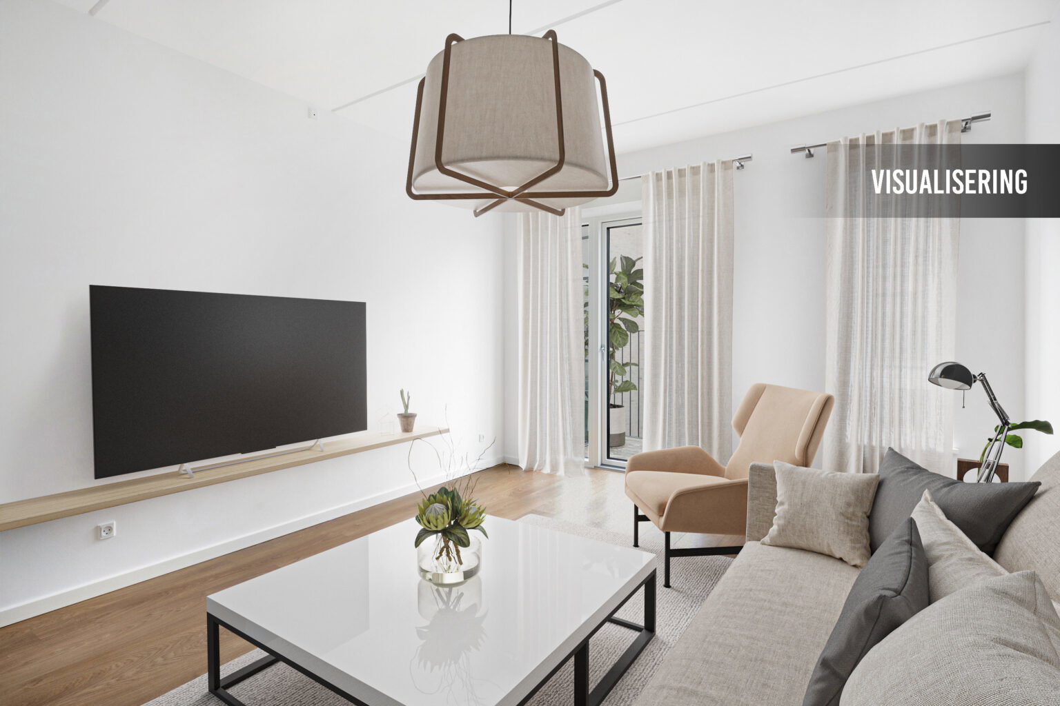 apartment Lys 1,5-værelses lejlighed på 49 m² i Aalborg