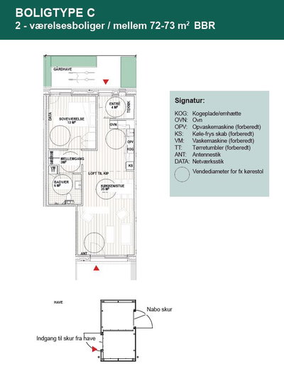 Modern 2-Room Townhouse with Private Garden in Nykøbing F - Vendsysselvej, Nykøbing F - 1