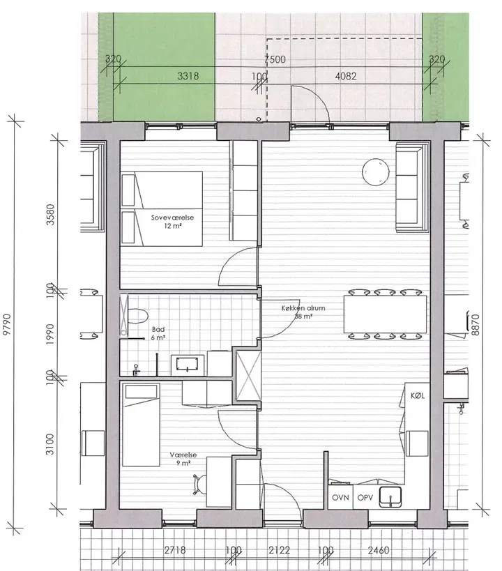 Bright 3-room apartment with balcony in Stensballe - Bygaden, Horsens - 0