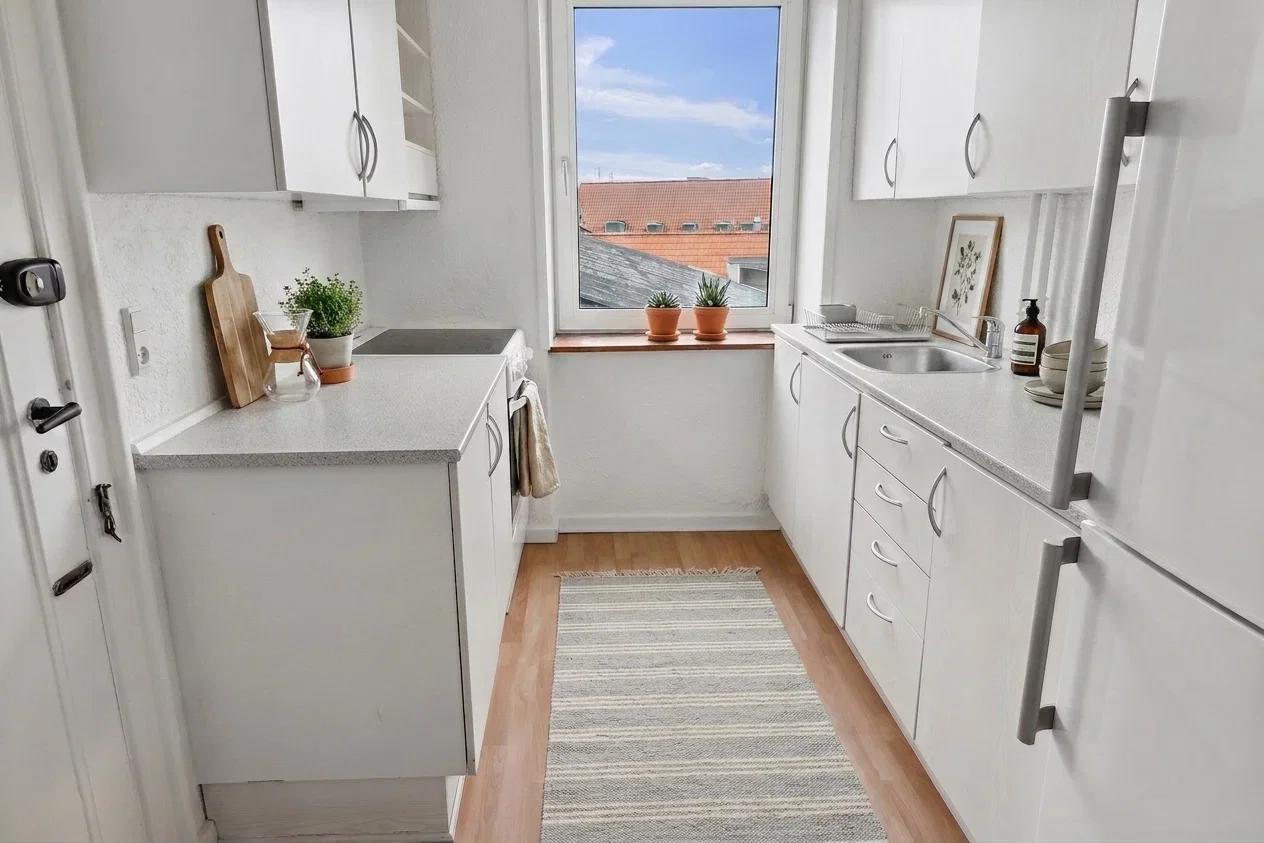apartment Dejlig stor og lys 3-værelses lejlighed med altan