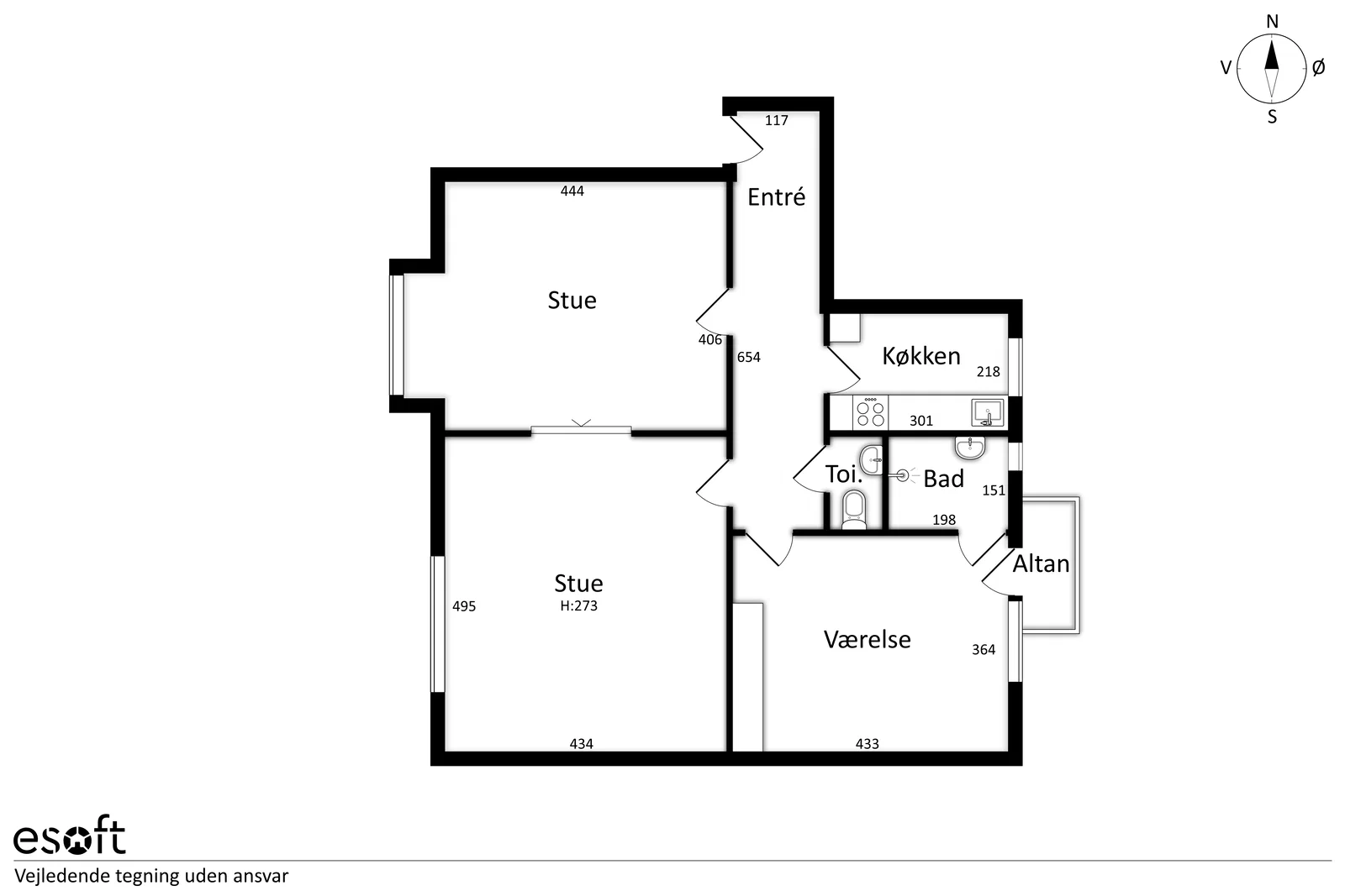 Visual presentation of the listing