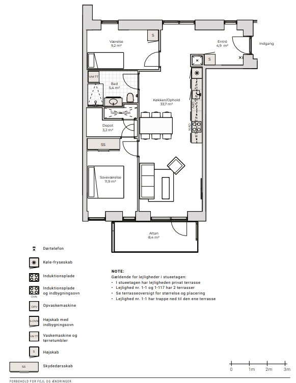 Visual presentation of the listing
