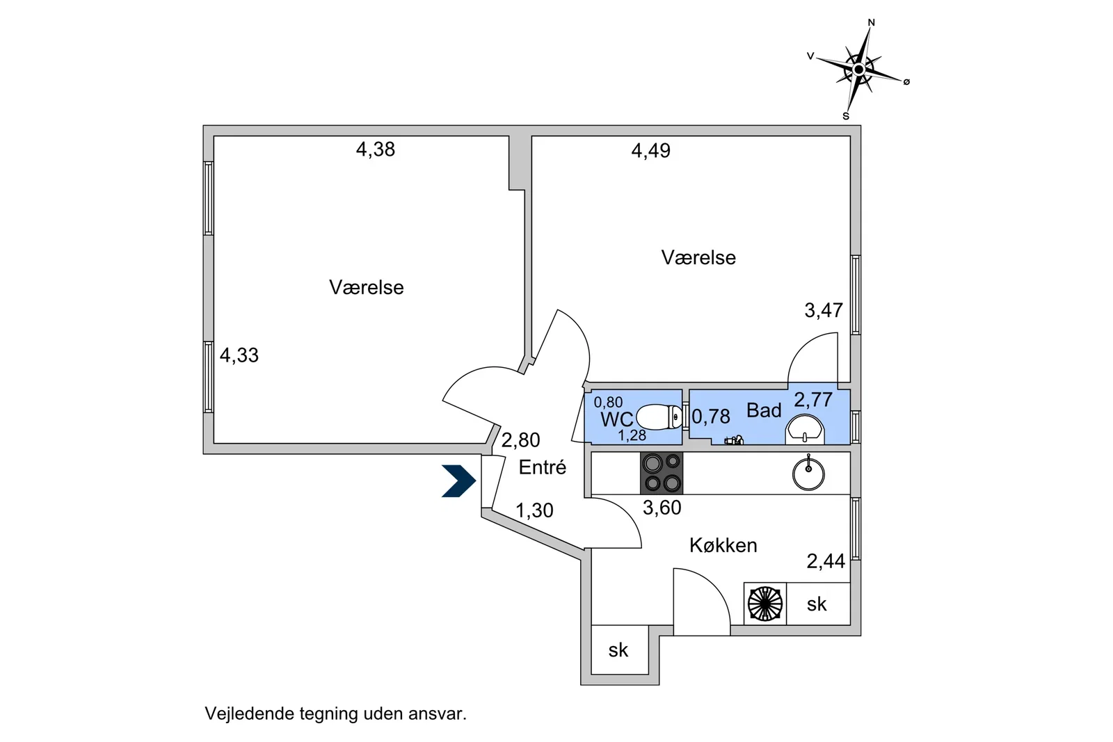 Visual presentation of the listing