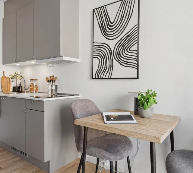 apartment Moderne studio nær metro og grønne områder