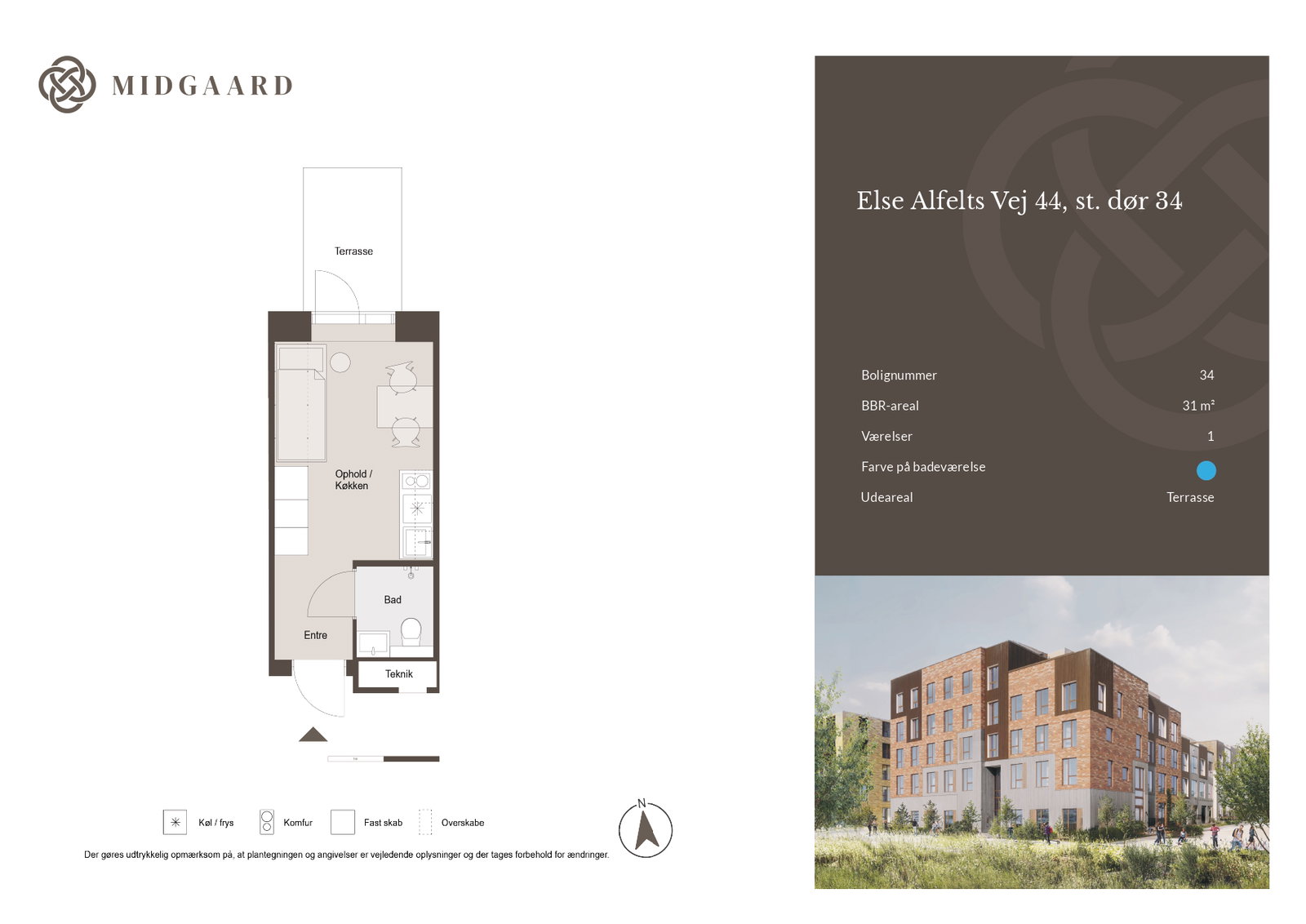 Visual presentation of the listing