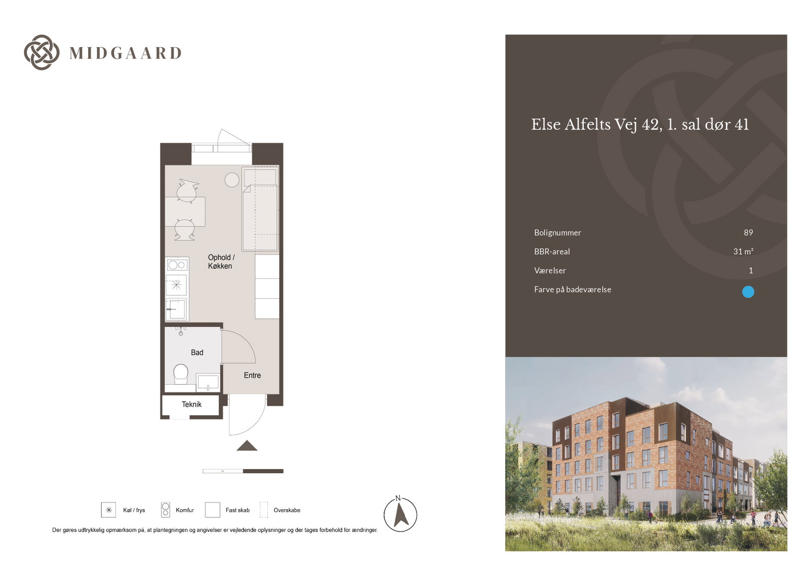 Visual presentation of the listing
