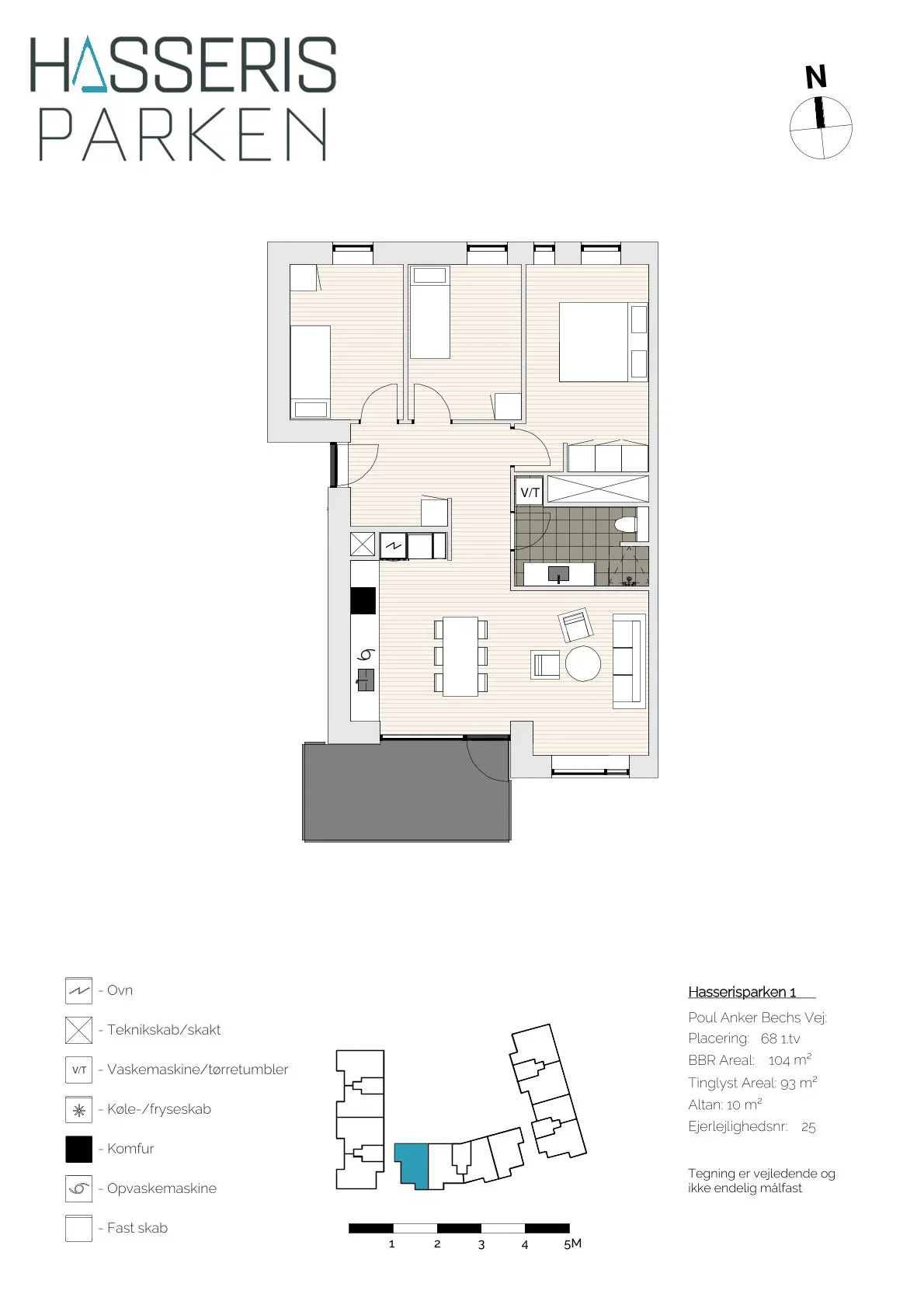 Visual presentation of the listing
