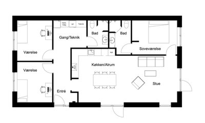 Terraced house with 4 rooms and garden in Køge - Strandroseparken, Køge - 4