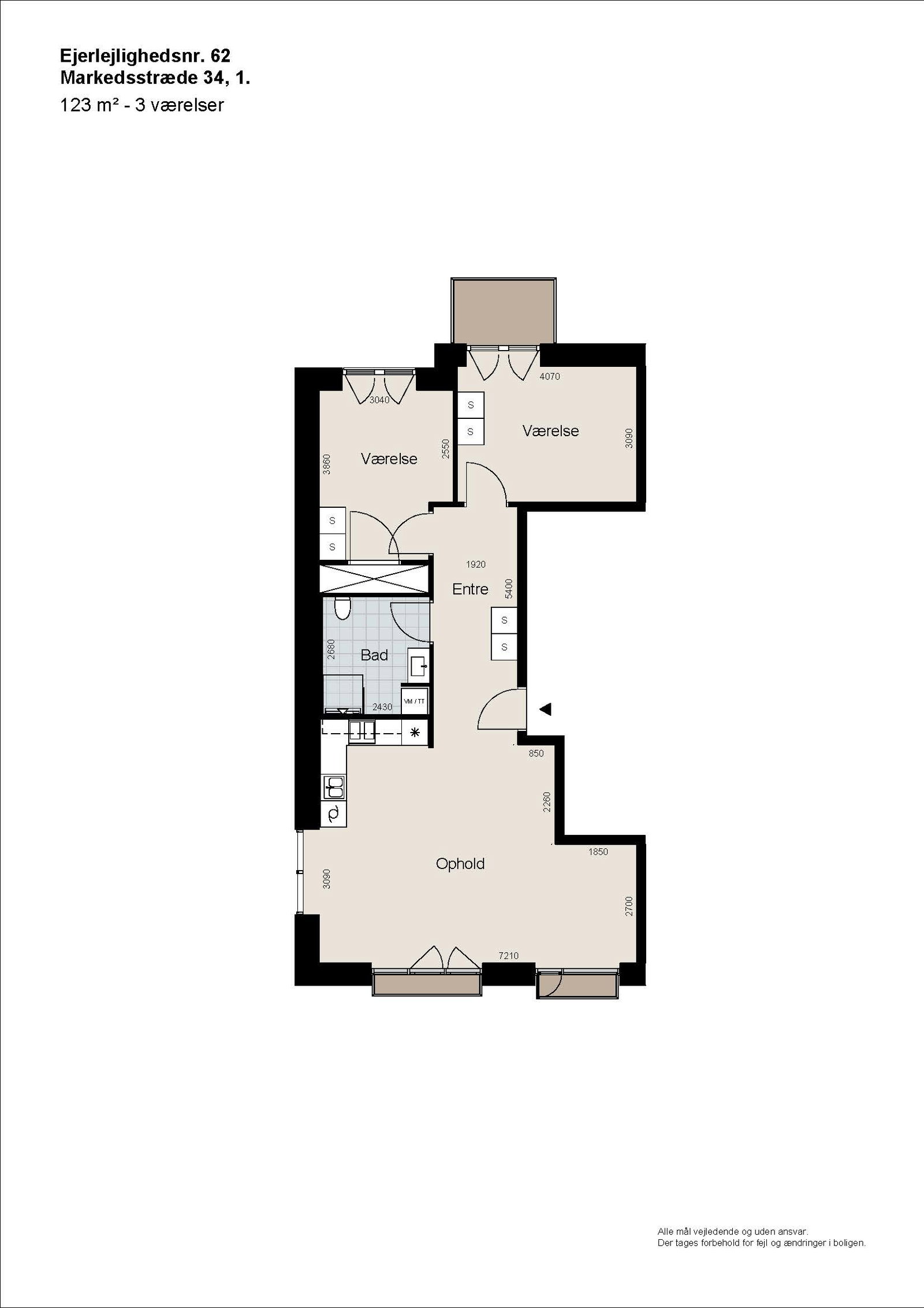 Visual presentation of the listing