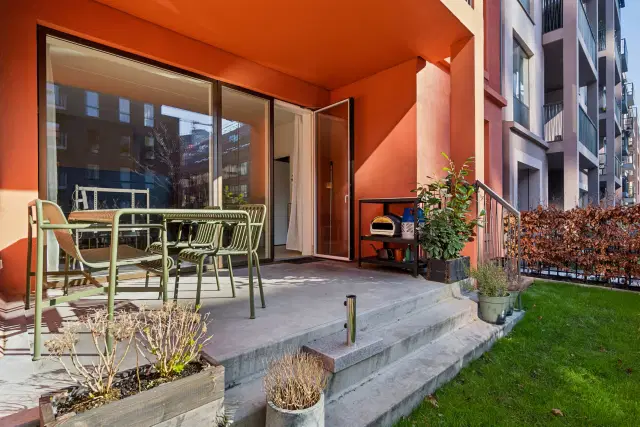 apartment Bright Ground-Floor Apartment with Terrace and Private Garden Area