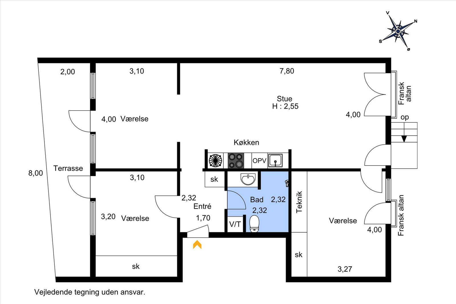 Visual presentation of the listing