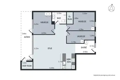 Visual presentation of the listing