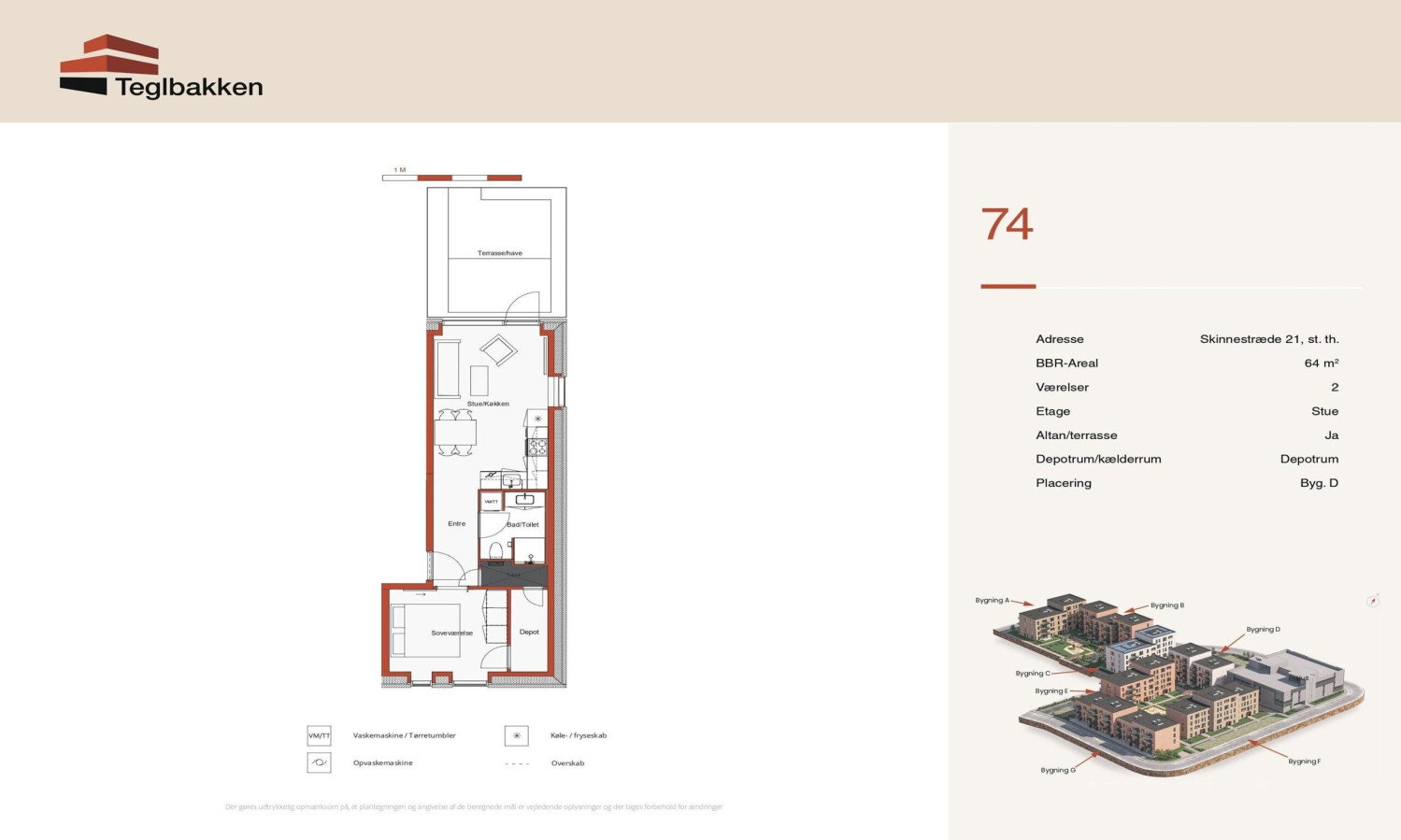 Visual presentation of the listing