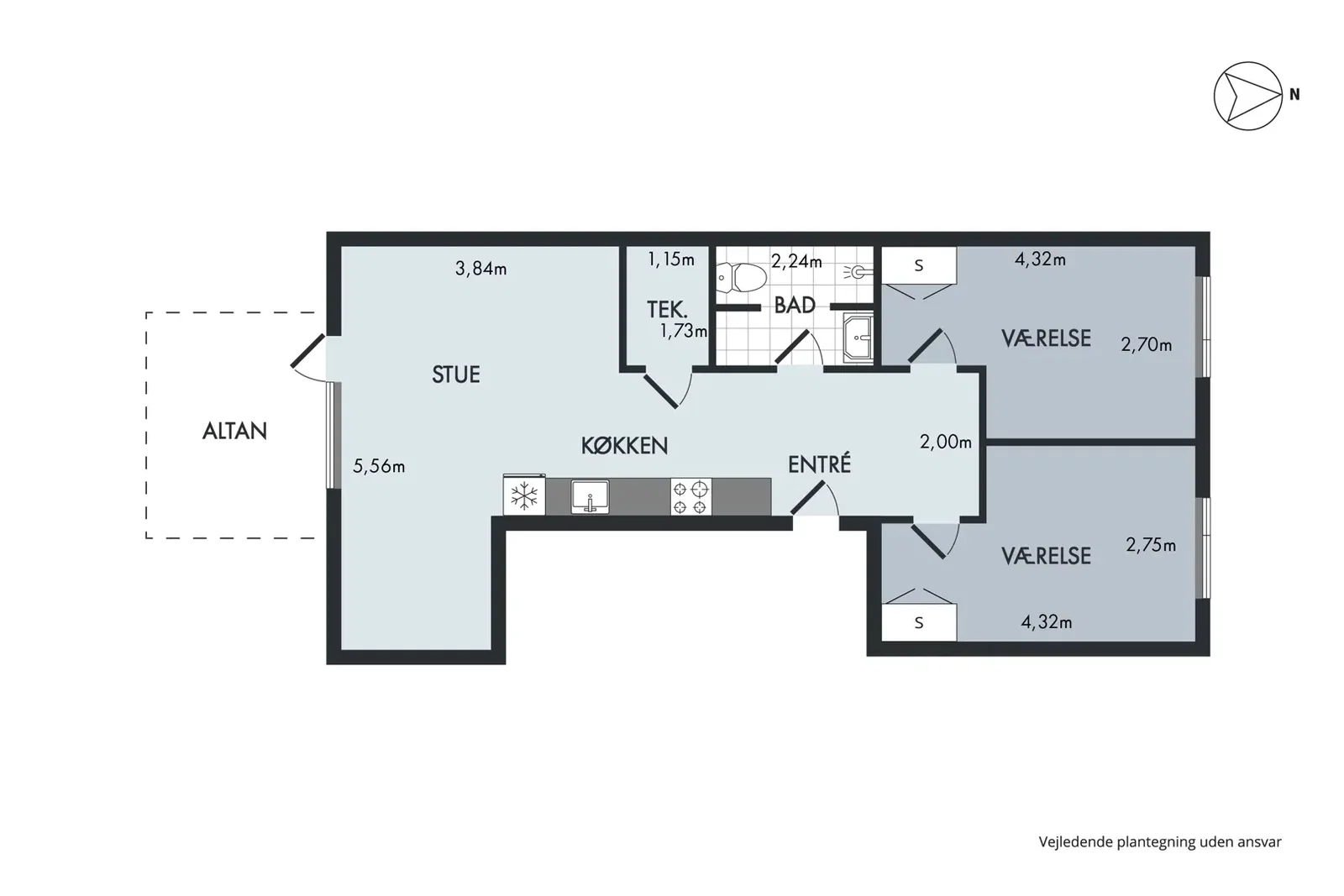 Visual presentation of the listing
