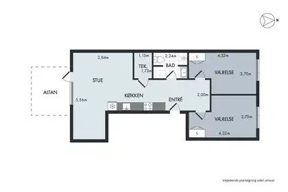 Visual presentation of the listing
