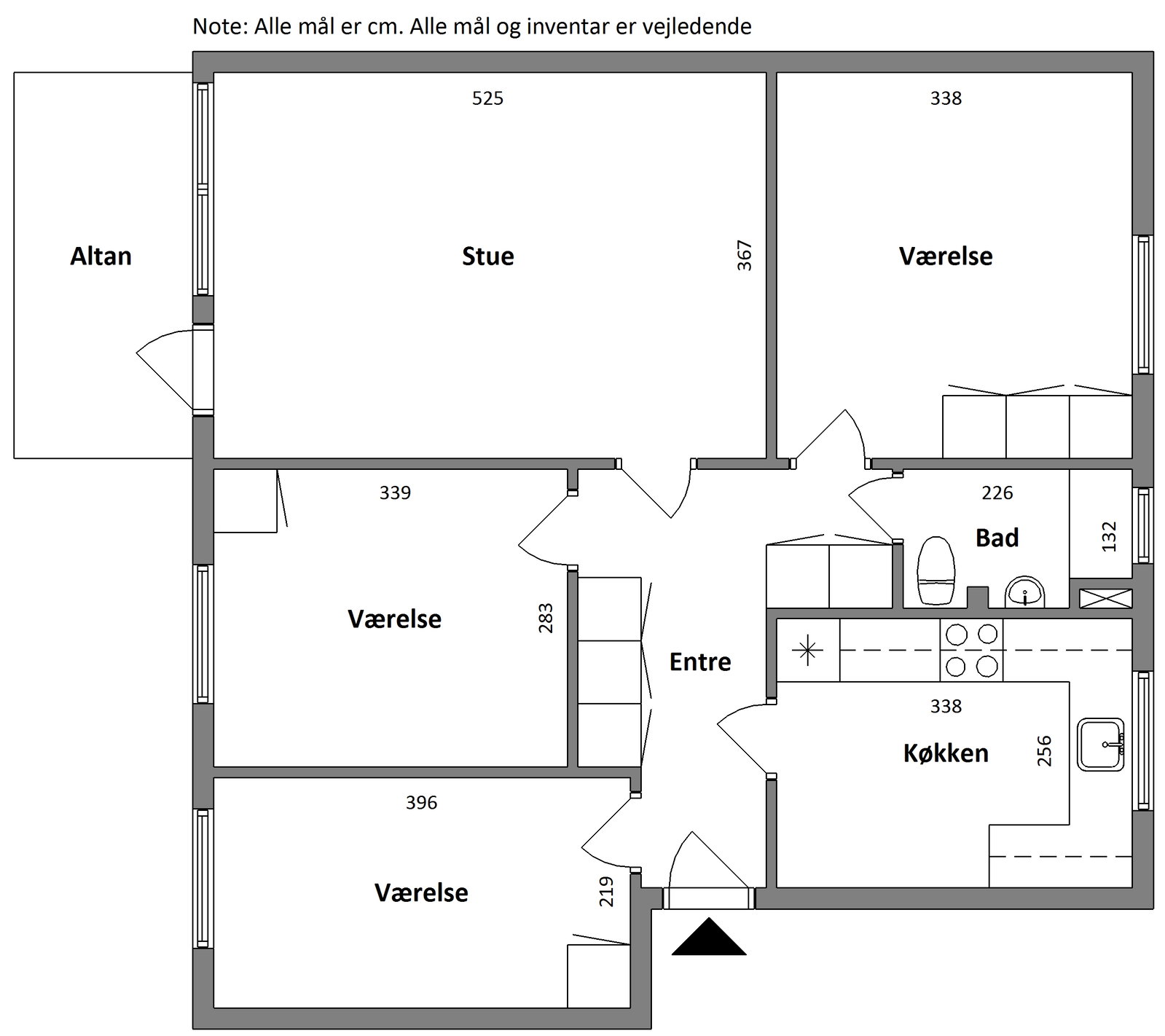 Visual presentation of the listing