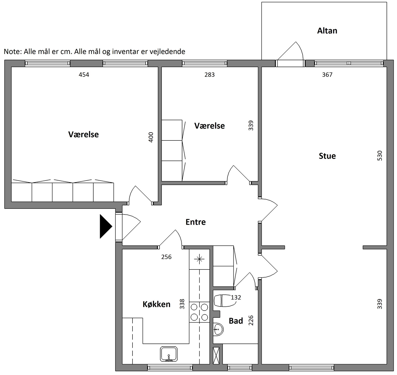 Visual presentation of the listing