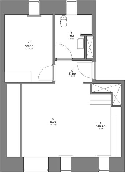Lys 76 m² bolig med historisk charme - Havnevej, Juelsminde - 3