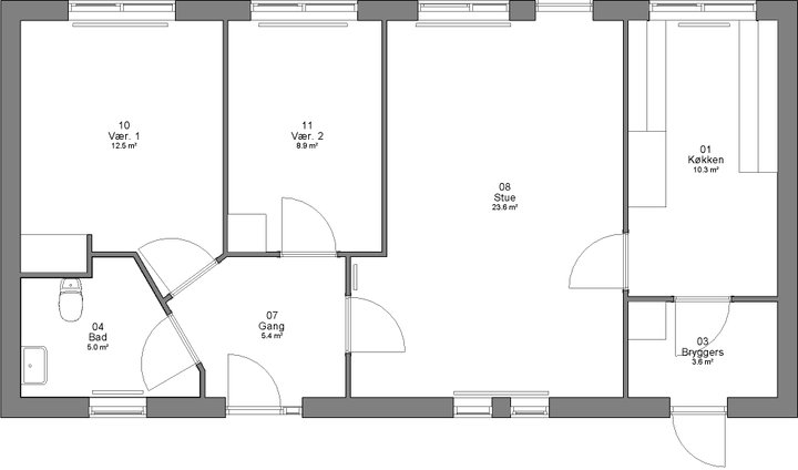 Familiebolig med privat terrasse - Stationsvej, Ørbæk - 0
