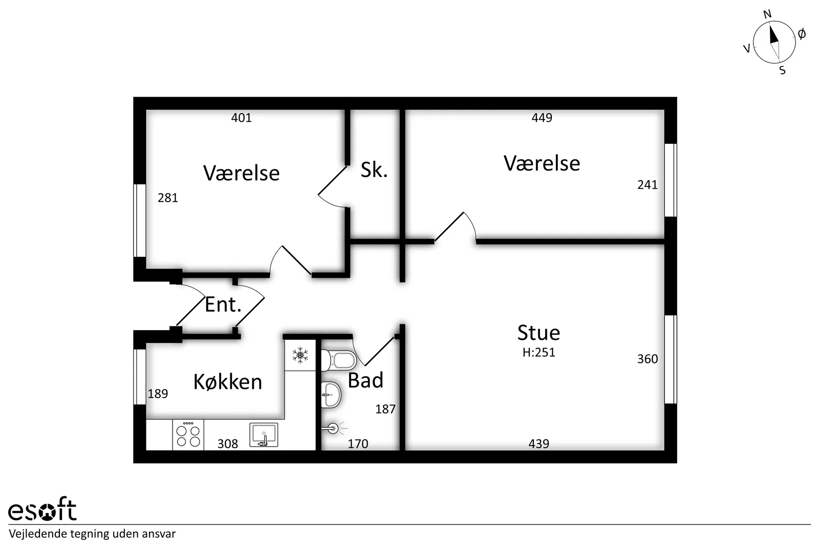 Visual presentation of the listing