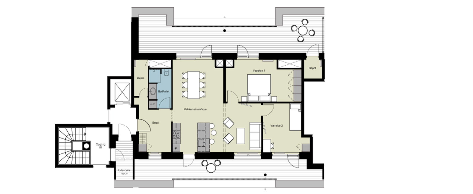 Visual presentation of the listing