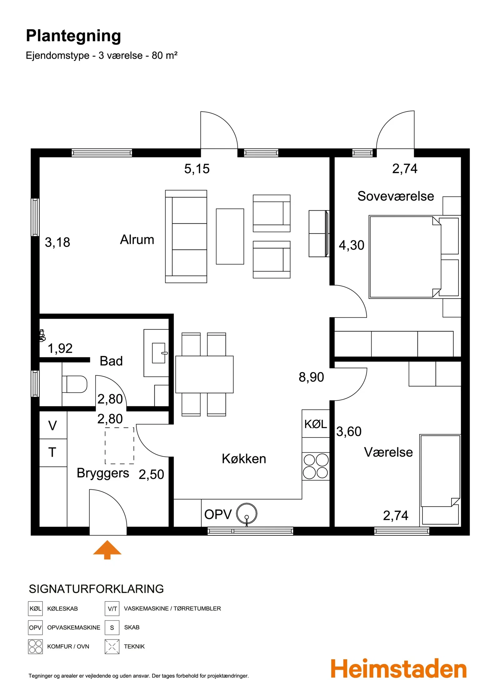 Visual presentation of the listing