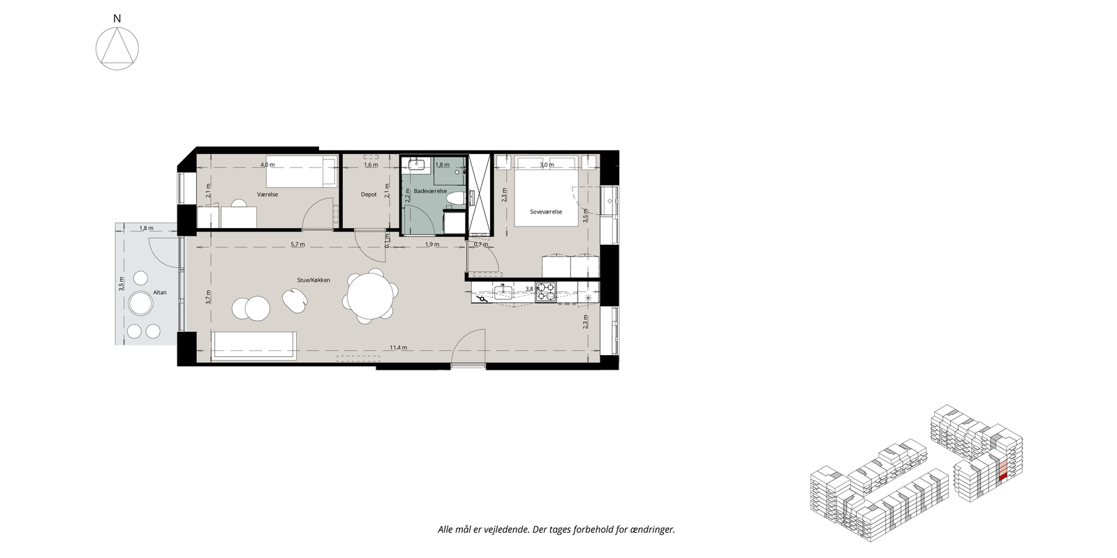Visual presentation of the listing