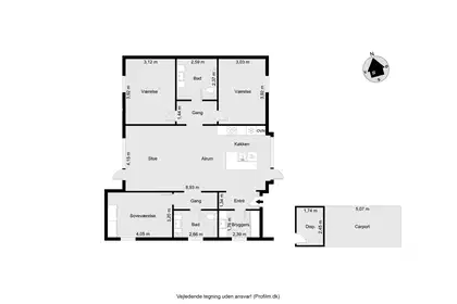 Visual presentation of the listing