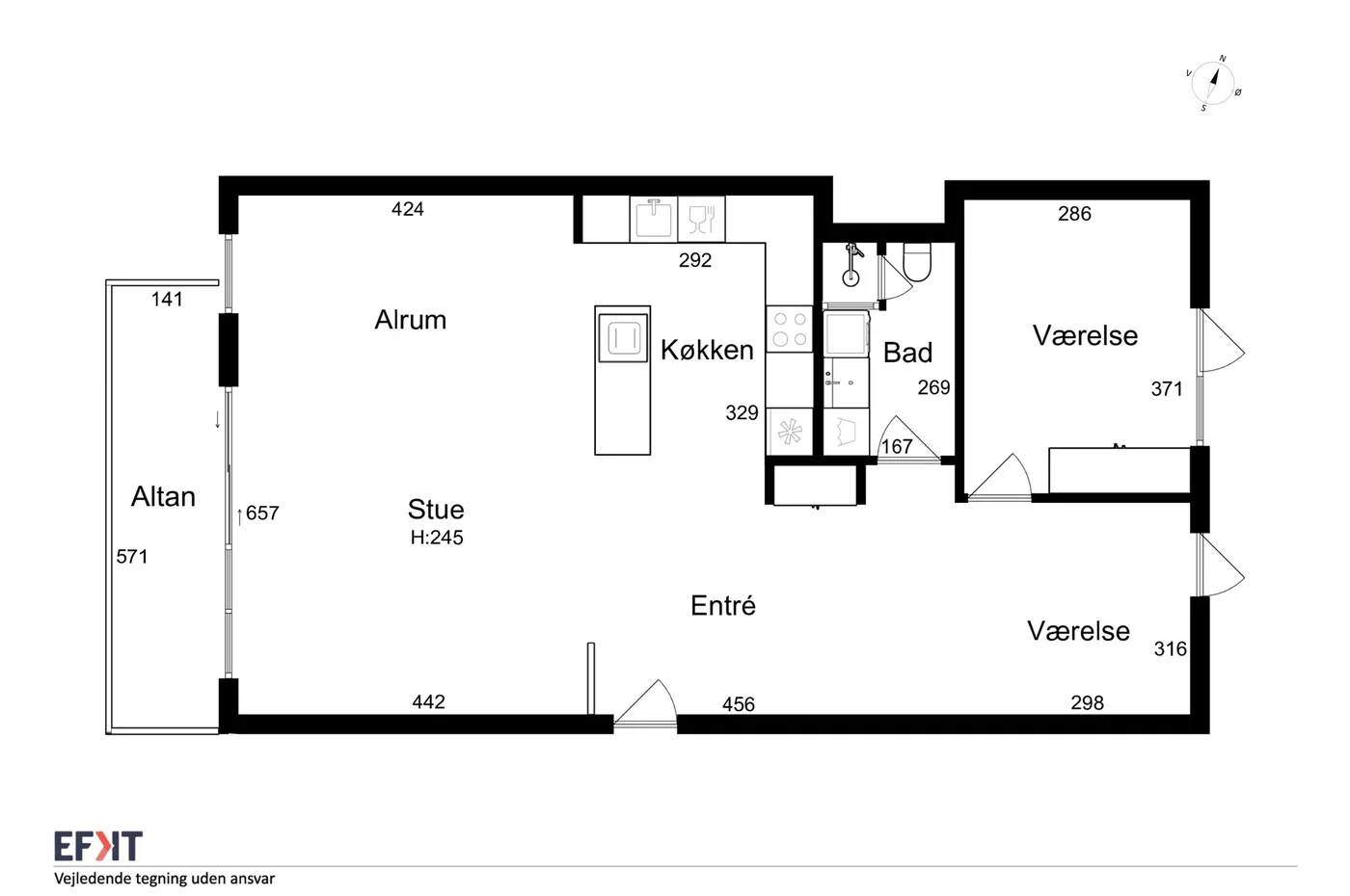 Visual presentation of the listing