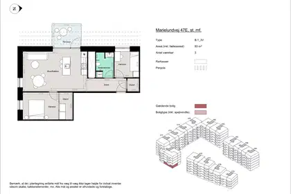 Visual presentation of the listing