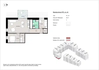 Visual presentation of the listing