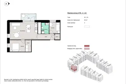 Visual presentation of the listing