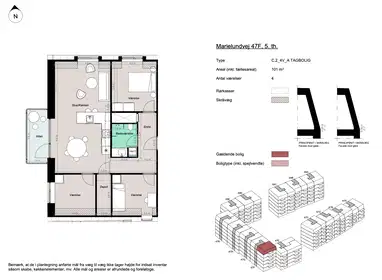 Visual presentation of the listing