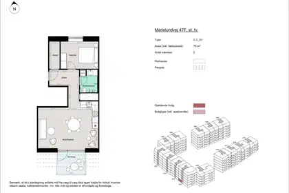 Visual presentation of the listing