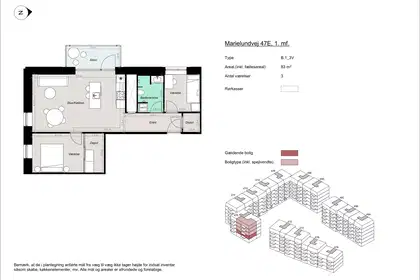 Visual presentation of the listing