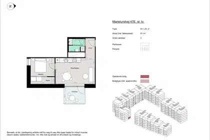 Visual presentation of the listing