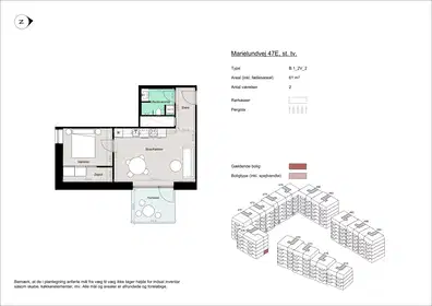 Visual presentation of the listing