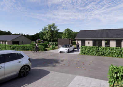 Moderne 4-værelses rækkehus til leje nær Ollerup - Søbakkerne, Vester Skerninge - 1