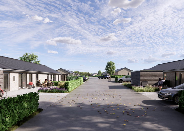 Moderne 4-værelses rækkehus til leje nær Ollerup - Søbakkerne, Vester Skerninge - 0