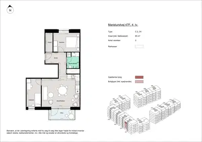 Visual presentation of the listing