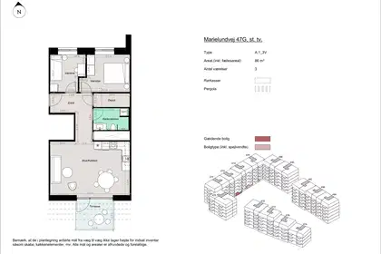 Visual presentation of the listing
