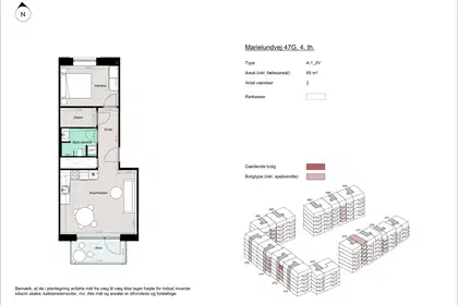 Visual presentation of the listing