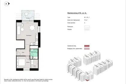 Visual presentation of the listing