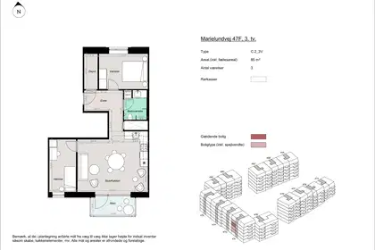 Visual presentation of the listing